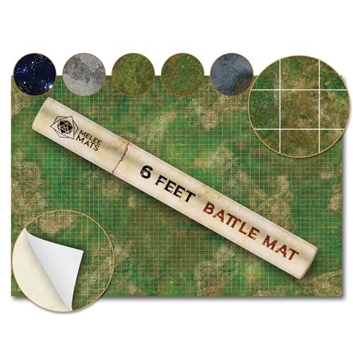 Melee Mats Wargaming Battle Mat 48x72 Terrain for Warhammer 40K Dungeons and Dragons Tabletop RPG Miniatures Strategy Games Durable Vinyl Map - Image 1