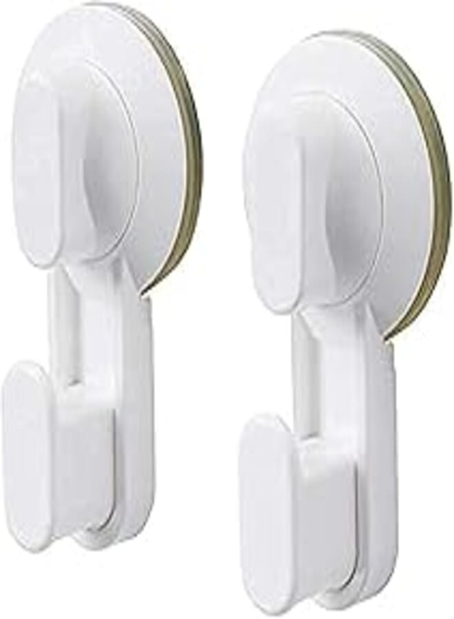 OR Hook with suction cup, Max. load/hook: 2 kg Package 2 pack white