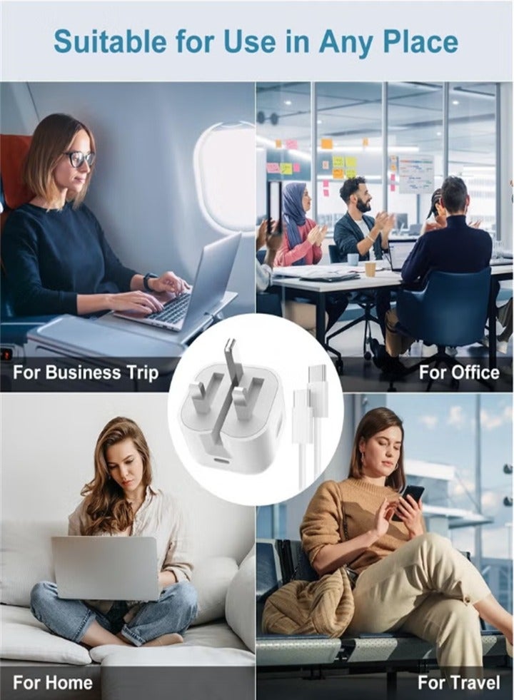 general iPhone 16, iPhone15 Pro Max Charger with USB C Port 35W, Comes with 1m iPhone Fast Charging Cable Type C to Type C, Compatible with iPhone 16 / 15 Pro max/15 Pro/15 plus/15, Samsung S24 and All USB - Image 5