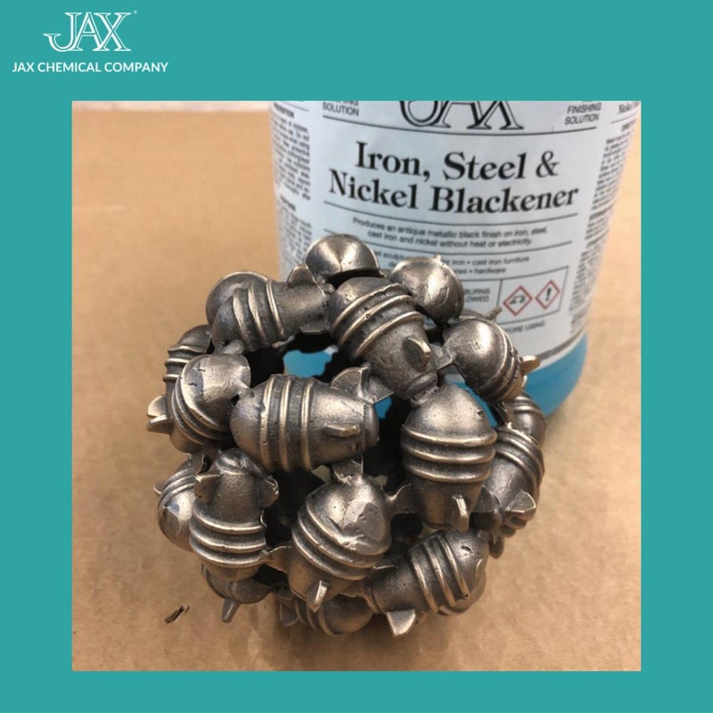 Jax Iron Steel & Nickel Blackener - Metal Finishing Solution - Antique Finish Without Heat or Electricity - 2 Ounce - Image 3