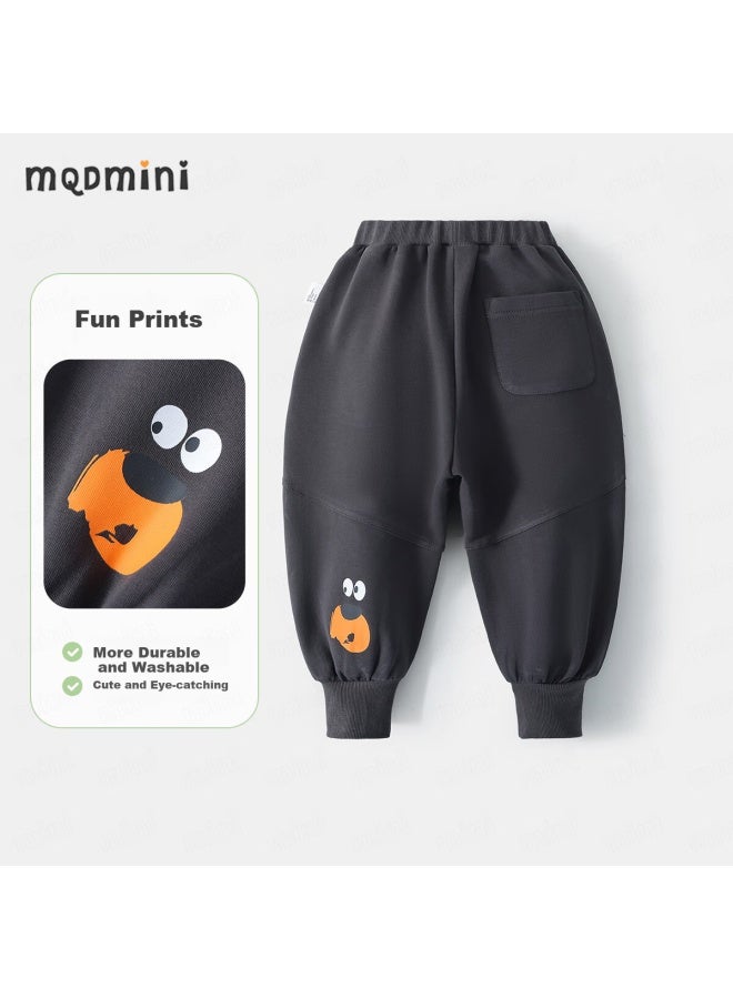 Mqdmini Boys' Sweatpants, Autumn Children'S Trousers, 5A Antibacterial, For Young And Older Children, Sports Casual Long Pants, Star Bear Design