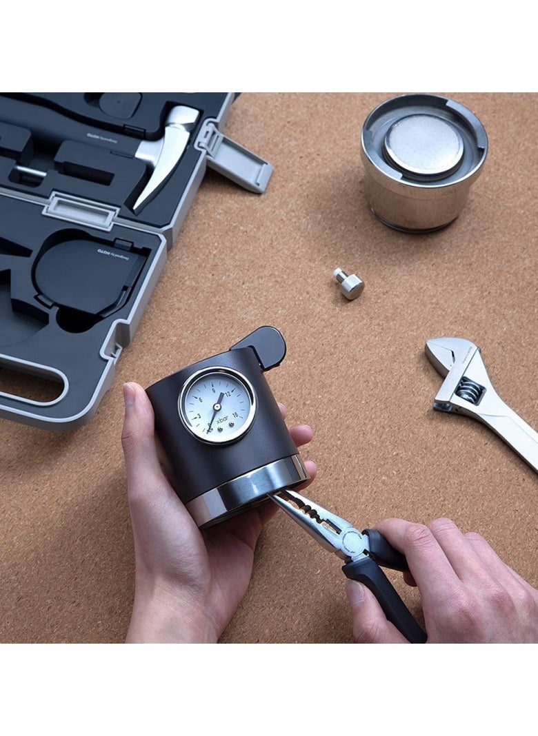 HOTO HOTO Manual Toolbox Hand Tool Set Portable Screwdriver Spanner Hammer Tape Measure Pliers Home Repair Installation Toolbox  - Image 5