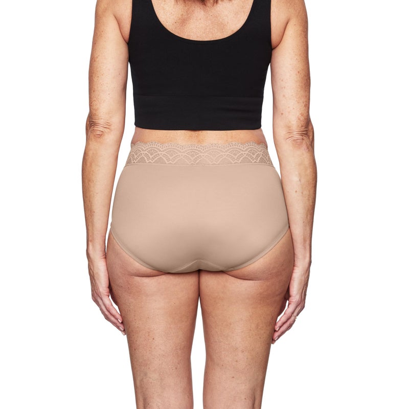 Thinx For All Leaks Hi-Waist Underwear, Holds up to 100ml or 6tbps or 1/4 Cup Worth of Liquid*, Light Absorbency Incontinence Underwear for Women, Feminine Care, Black, XS - Image 4