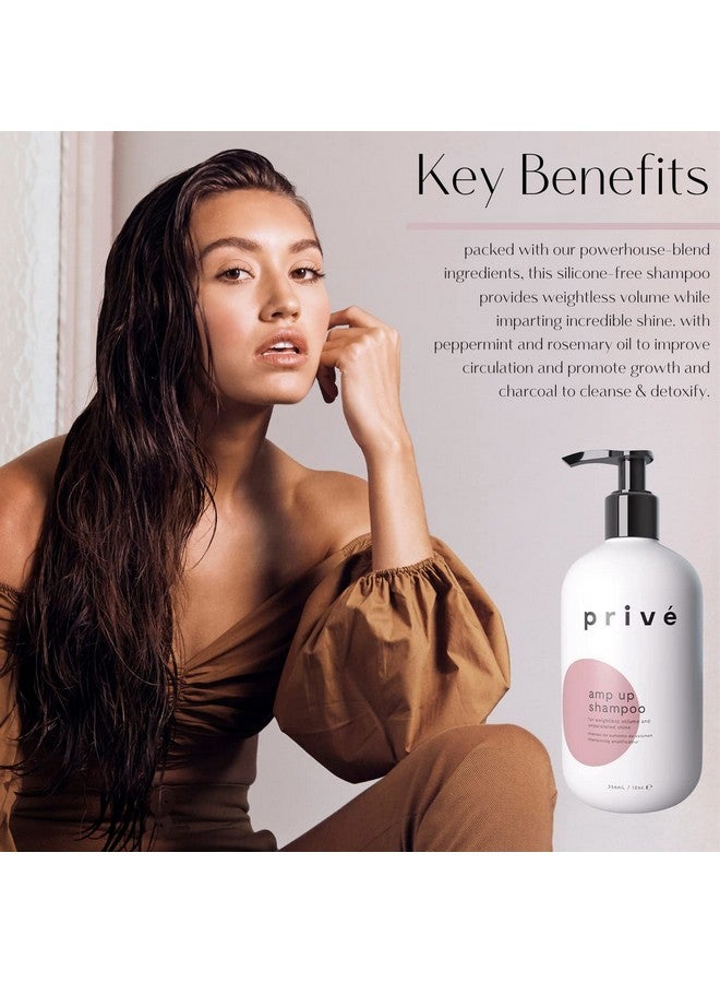 PRIVE Amp Up Shampoo Volumizing Fine And Thin Hair 12Oz - Image 3