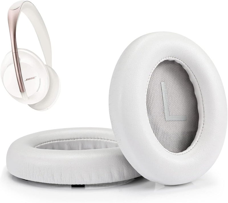 Cypher.V وسادات أ��ن بديلة، غطاء وسادات للأذن لسماعات Bose 700 المانعة للضوضاء NC700 فوق الأذن (أبيض) - Image 1