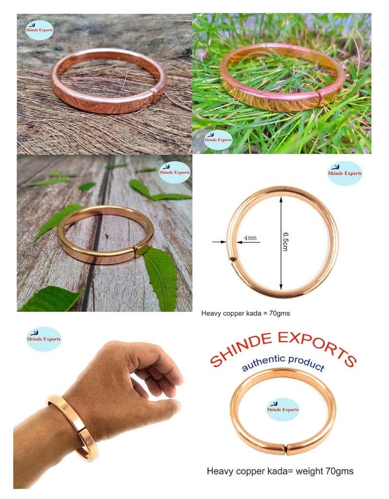 SHINDE EXPORTS pure copper kada bracelets for men and women - Image 2