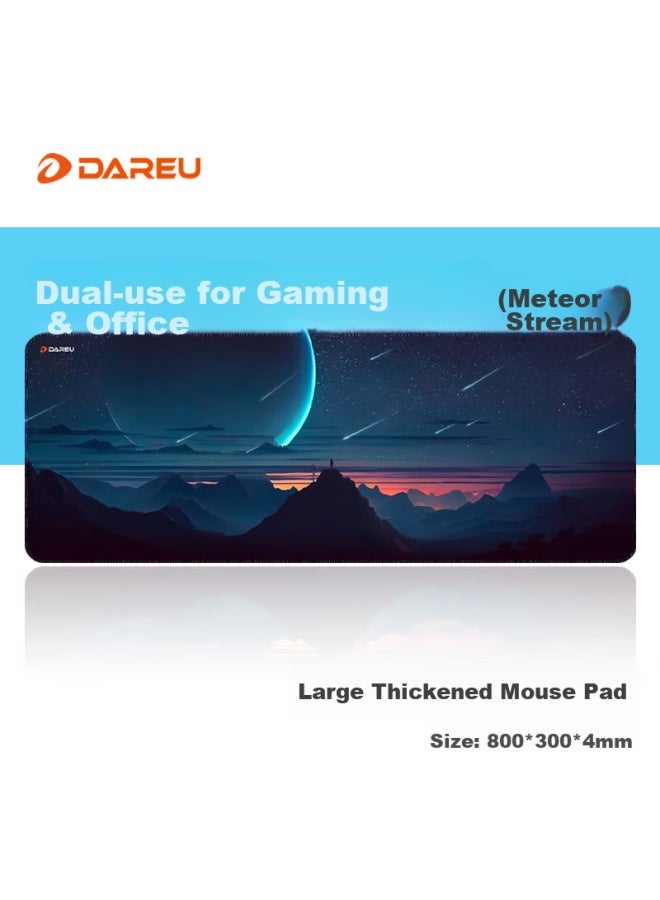 Daryo Dareu Pg-d83 Meteor Gaming Mouse Pad, Extra Large 800*300*4mm, Thickened With Locked Edges, Office Keyboard Computer Desk Mat - Image 1