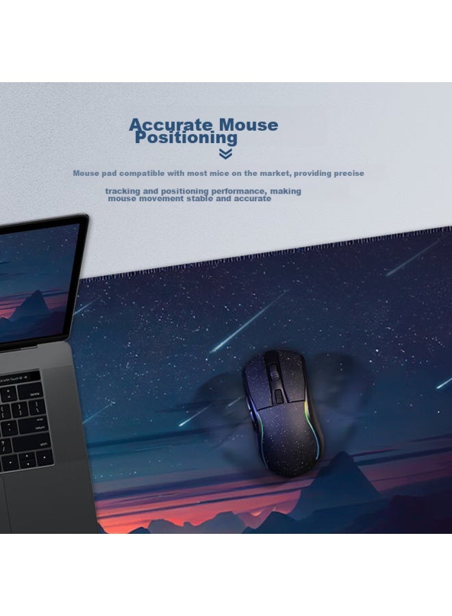 Daryo Dareu Pg-d83 Meteor Gaming Mouse Pad, Extra Large 800*300*4mm, Thickened With Locked Edges, Office Keyboard Computer Desk Mat - Image 2