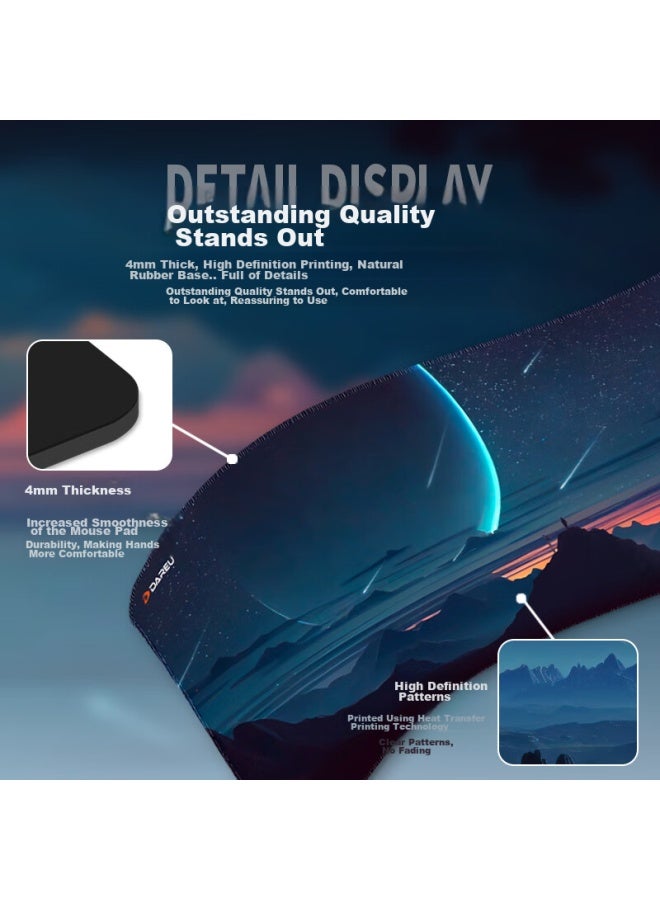 Daryo Dareu Pg-d83 Meteor Gaming Mouse Pad, Extra Large 800*300*4mm, Thickened With Locked Edges, Office Keyboard Computer Desk Mat - Image 5