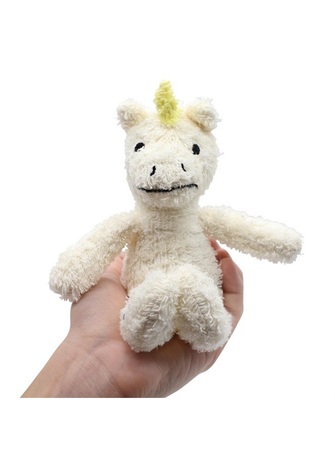 Thermal-Aid - Zoo - Mini Microwavable Stuffed Animal - Plush Toy and Hot Cold Pack - Juno The Unicorn White - Image 1