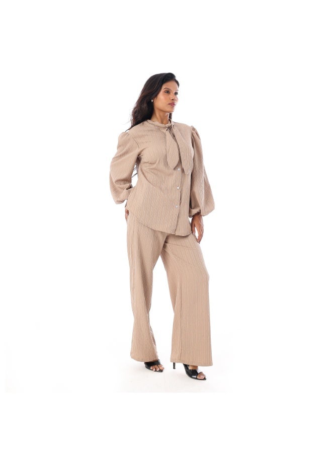 Women's Summer Suit Casual 2 Piece Outfit Lightweight Matching Set Soft Breathable Comfortable Fashion Lounge Wear Elegant Daily Wear Travel Vacation Office Street Style - Image 5