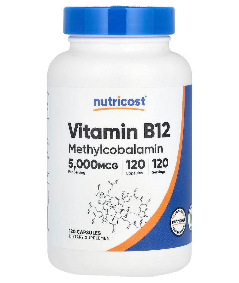 Vitamin B12 5000 mcg 120 Capsules