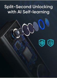 Anker eufy Security Smart Lock S230, Keyless Fingerprint Lock for Front Door, Easy Installation, Built-in Wi-Fi, Reliable App for Remote Access, One-Year Battery Life, BHMA Certified, IP65 Weatherproof  - Image 3