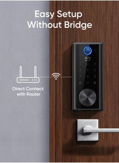 Anker eufy Security Smart Lock S230, Keyless Fingerprint Lock for Front Door, Easy Installation, Built-in Wi-Fi, Reliable App for Remote Access, One-Year Battery Life, BHMA Certified, IP65 Weatherproof  - Image 5