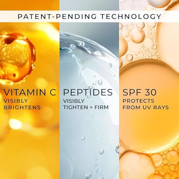 RoC Multi Correxion Revive + Glow Vitamin C Sunscreen Broad Spectrum SPF 30 Face Moisturizer (1.7 oz) with Retinol Eye Cream Packette - Image 4