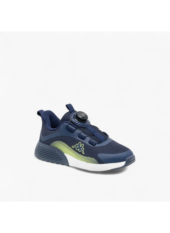 Kappa Boys' Logo Print Sports Shoes with Rotating Buckle Closure