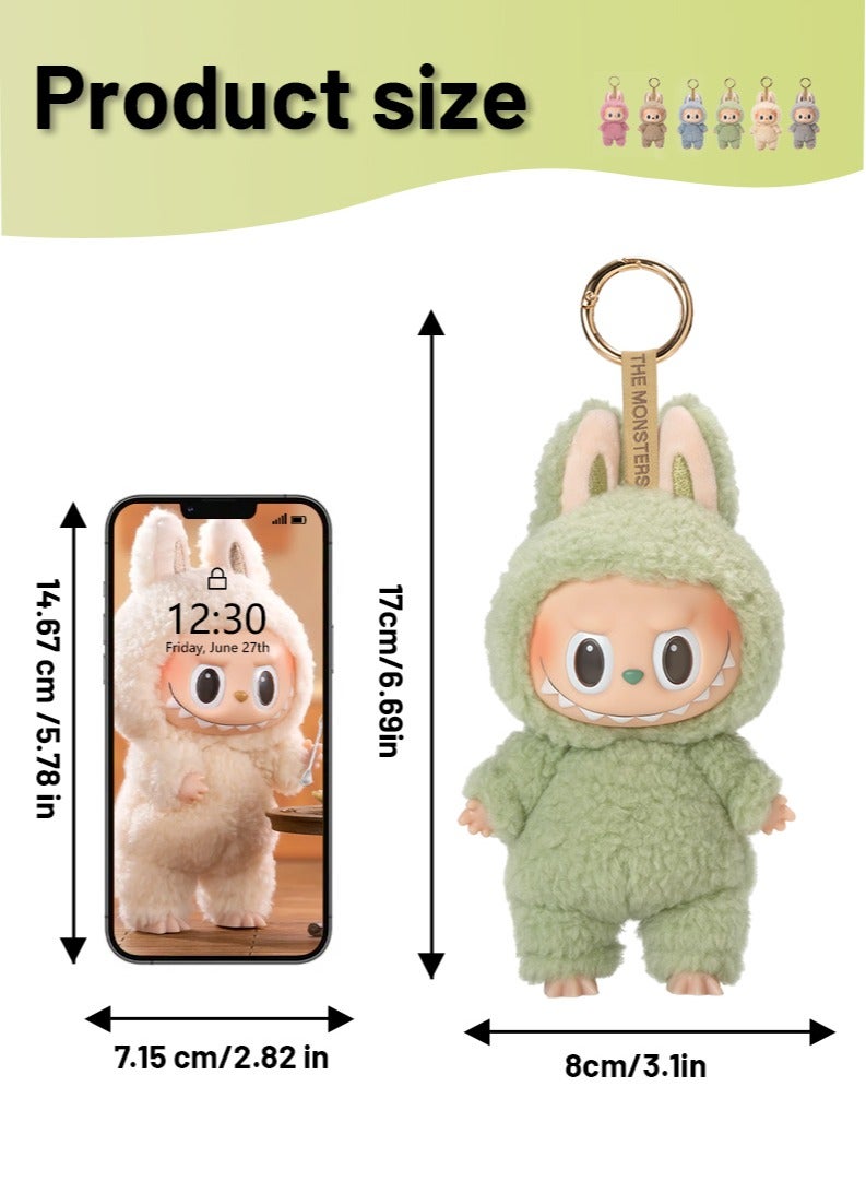 Labubu الجيل الأول من الماكارون الحية الوحش الأخضر العنب - Image 3