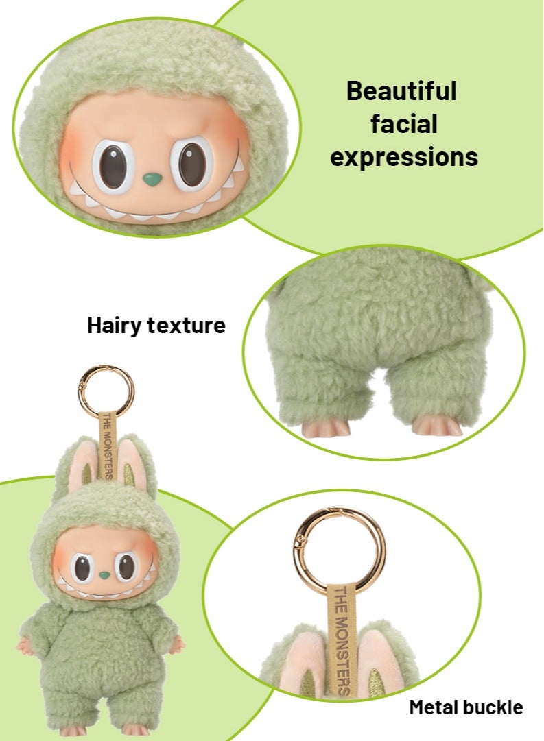 Labubu الجيل الأول من الماكارون الحية الوحش الأخضر العنب - Image 4