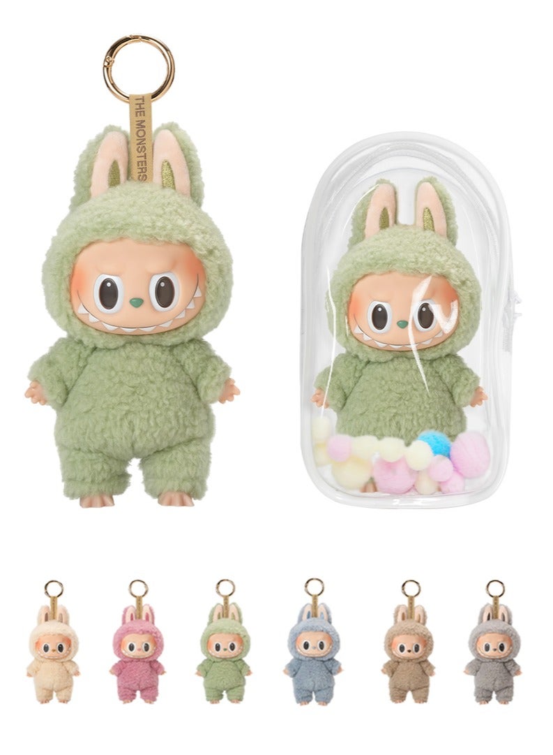 Labubu الجيل الأول من الماكارون الحية الوحش الأخضر العنب - Image 1