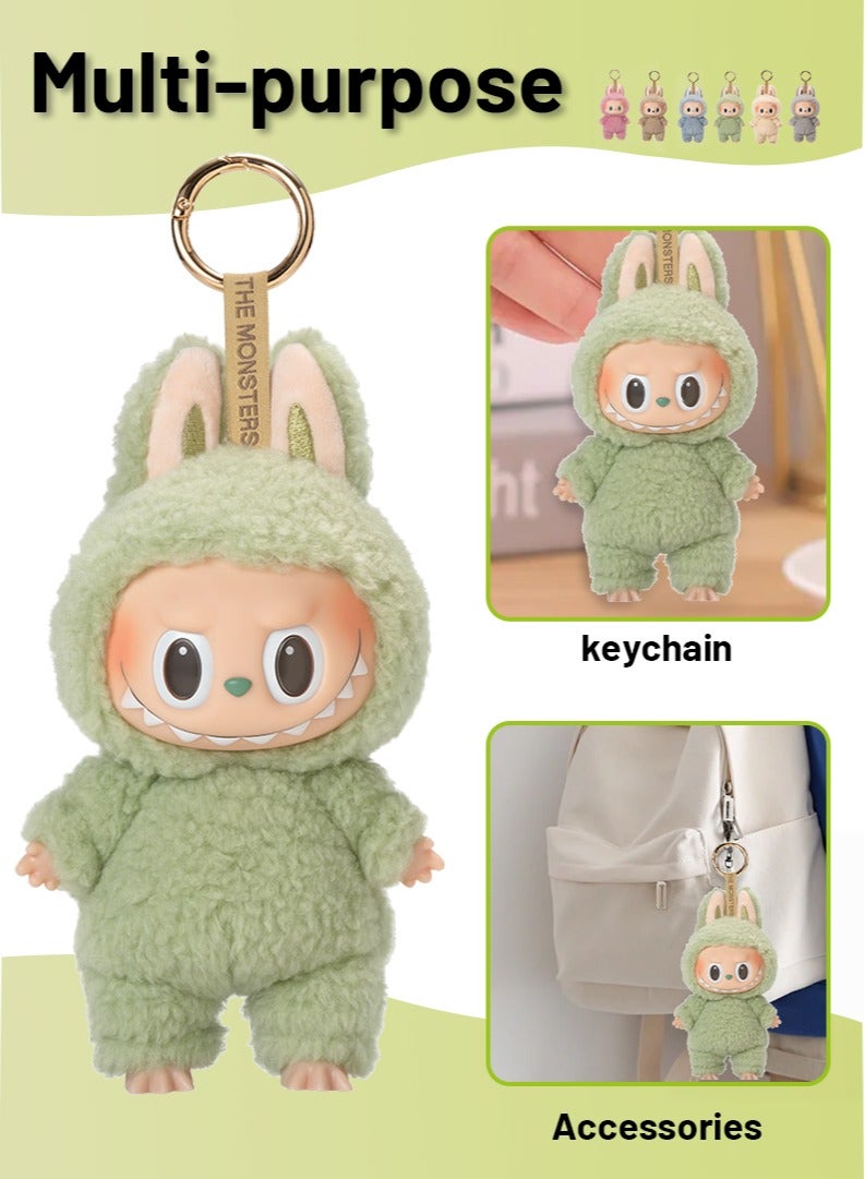 Labubu الجيل الأول من الماكارون الحية الوحش الأخضر العنب - Image 5