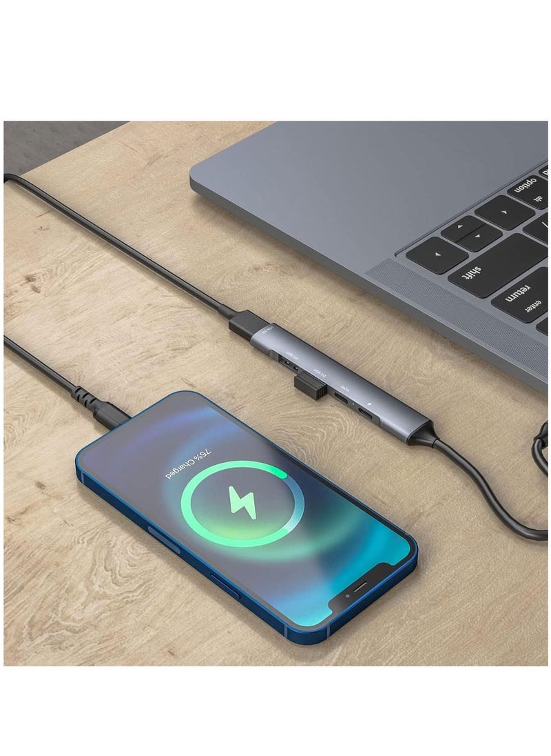 Y&D 5 in 1 USB C Hub Multiports Type Dock to 3.0 2.0 Adapter for Steam Deck, MacBook Pro/Air 2022, iPad Galaxy S22/S23 Ultra, Huawei Mate XS 2/P50/MateBook  - Image 3