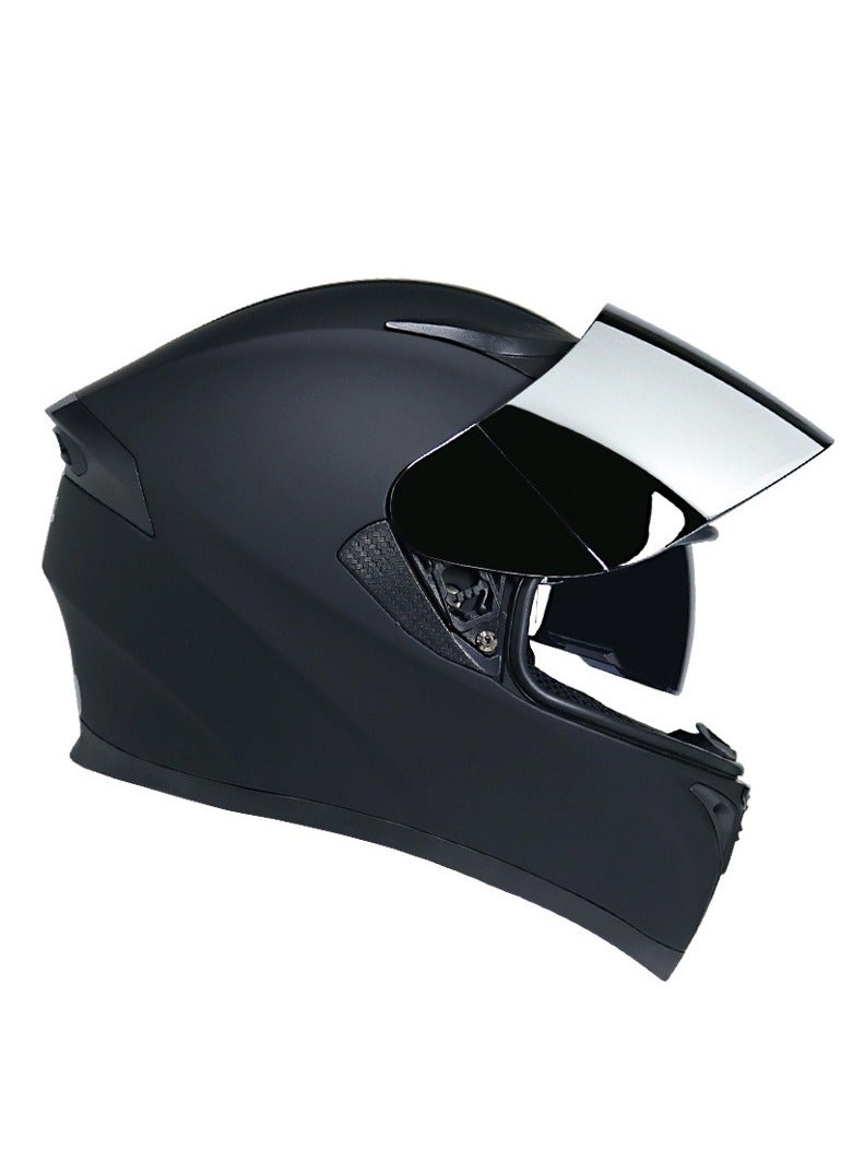 Jiekai New Double Mirror Helmet Semi Full Cover Four Seasons Motorcycle Helmet  - Image 1