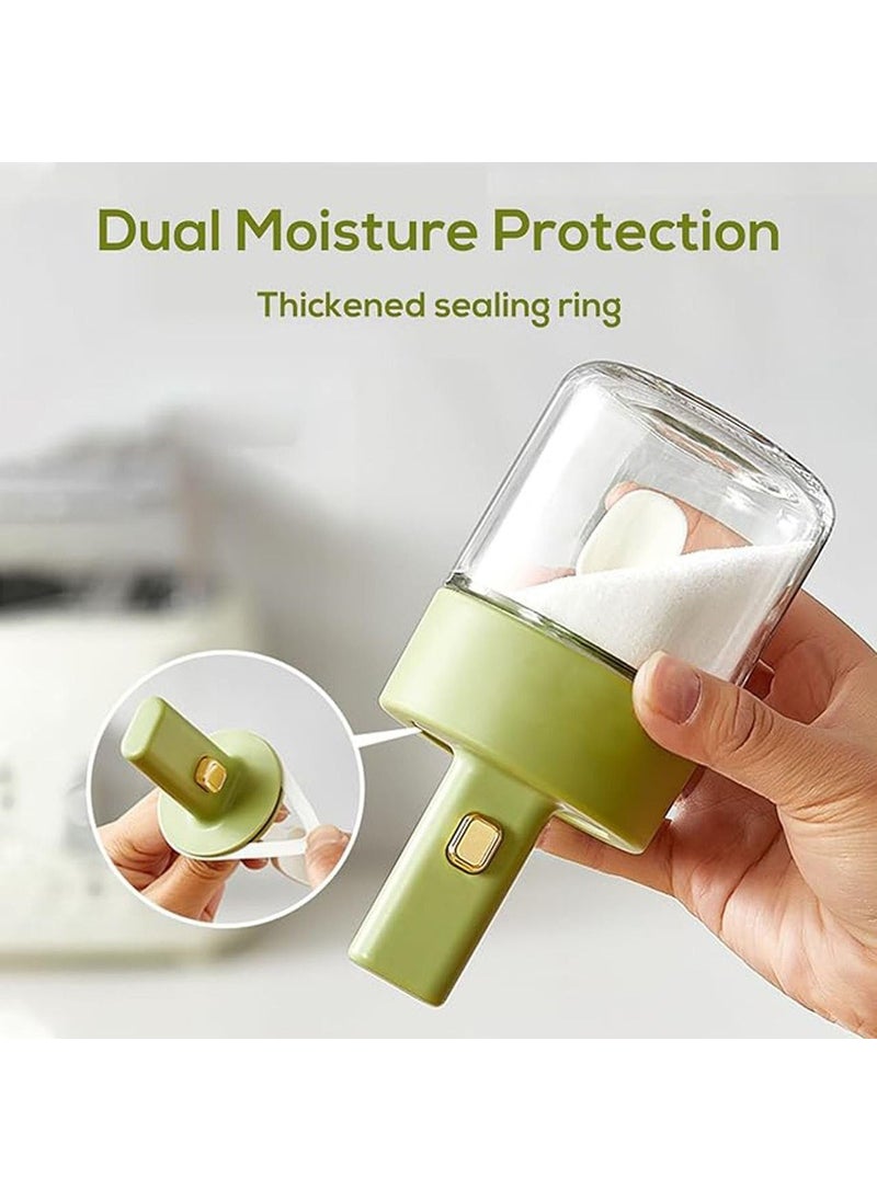SHOPECOM SHOPECOM SPICE JAR WITH RETRACTABLE SPOON Kitchen Glass Seasoning Box Condiment Pots Spice Jars with Spoons Salt Jar Set for Sugar Pepper for Kitchen Counter for Kitchen Counter Food Storage1pc  - Image 2