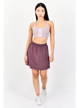 adidas Originals Women Sportswear Fit Brand Logo Training Skirts, Maroon  - Image 2