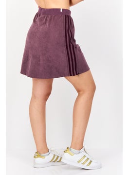 adidas Originals Women Sportswear Fit Brand Logo Training Skirts, Maroon  - Image 4