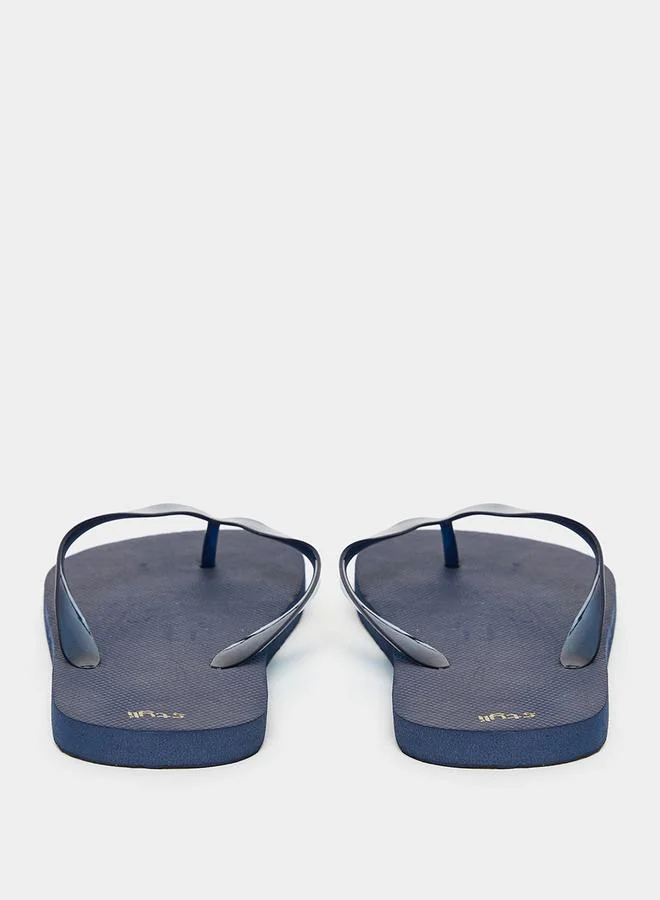 Styli Solid Transparent Strap Flip Flops