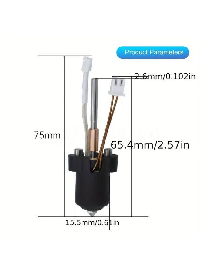 New Hotend Kit High Flow Ceramic Heating Head Quick Swap Nozzle Kit For 3D Printer - Image 2