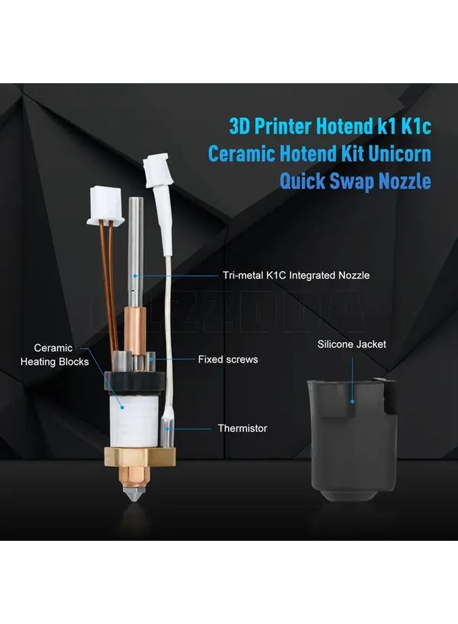 New Hotend Kit High Flow Ceramic Heating Head Quick Swap Nozzle Kit For 3D Printer - Image 5
