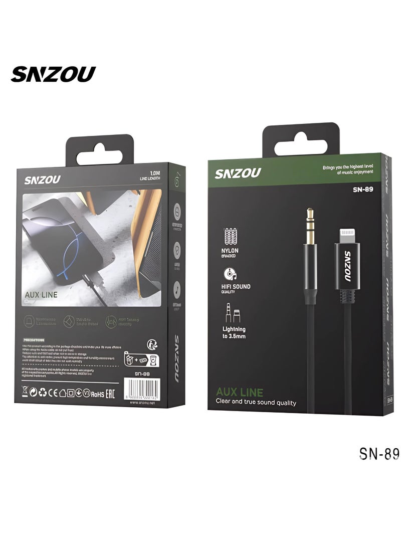 SNZOU Snzou HiFi SoundLine Lightning to 3.5mm AUX Cable - Image 1