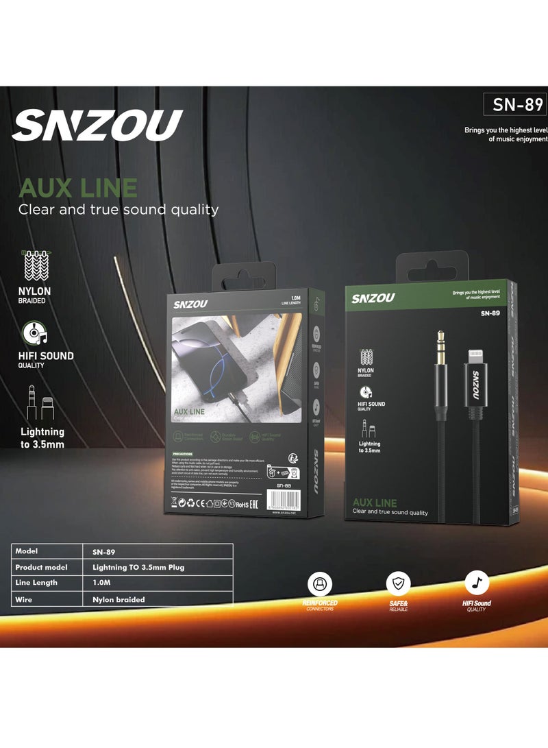 SNZOU Snzou HiFi SoundLine Lightning to 3.5mm AUX Cable - Image 2
