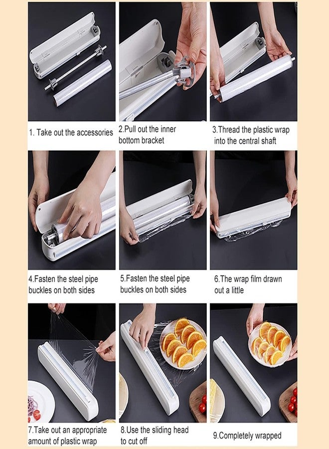 Cazuela Cling Film Dispenser Wrapping Paper Cutter Home Kitchen Supply for Wall 1 Green | Home & Garden | Kitchen, Dining & Bar | Kitchen Storage & Organization | Paper Towel Holders - Image 2