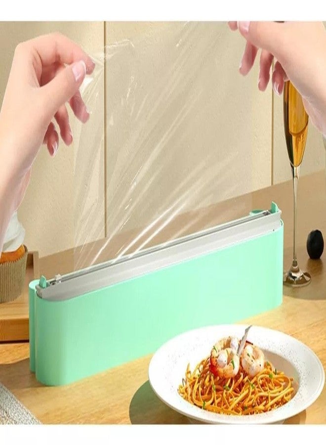 Cazuela Cling Film Dispenser Wrapping Paper Cutter Home Kitchen Supply for Wall 1 Green | Home & Garden | Kitchen, Dining & Bar | Kitchen Storage & Organization | Paper Towel Holders - Image 4