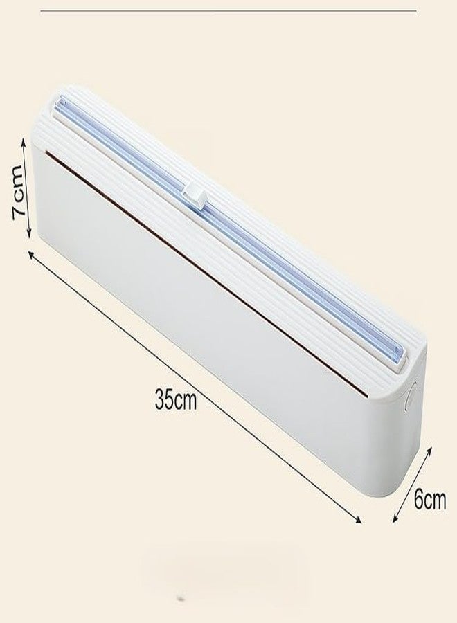 Cazuela Cling Film Dispenser Wrapping Paper Cutter Home Kitchen Supply for Wall 1 Green | Home & Garden | Kitchen, Dining & Bar | Kitchen Storage & Organization | Paper Towel Holders - Image 3