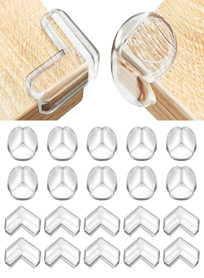 BLUVAS Clear Corner Guards for Baby Safety, 20-Pack, L-Shaped Table Edge Protectors - Image 1