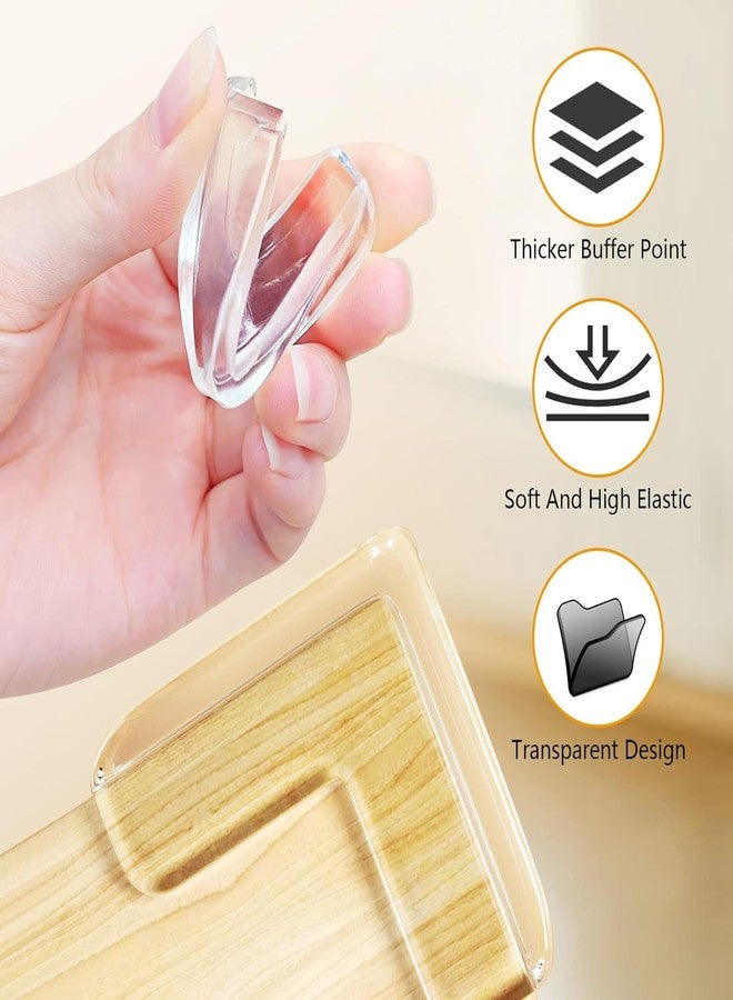 BLUVAS Clear Corner Guards for Baby Safety, 20-Pack, L-Shaped Table Edge Protectors - Image 4