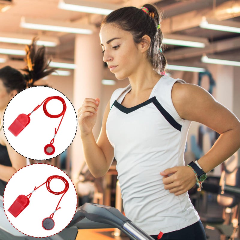 lasuroa 2pcs Universal Treadmill Magnet Safety Keys, 2 Styles Treadmill Magnetic Key Replacement Parts Round Magnetic Safety Switch Running Machine Emergency Stop Magnets Accessories - Image 5