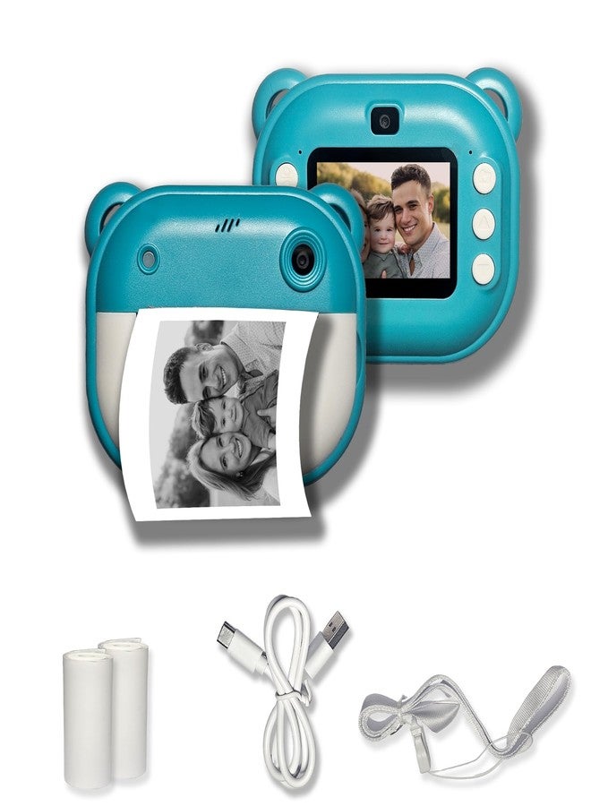 VikriDA Instant Print Camera for Kids | Digital Camera with 1080P Videos, Portable Instant Camera Printer Toy - Multicolor - Image 1