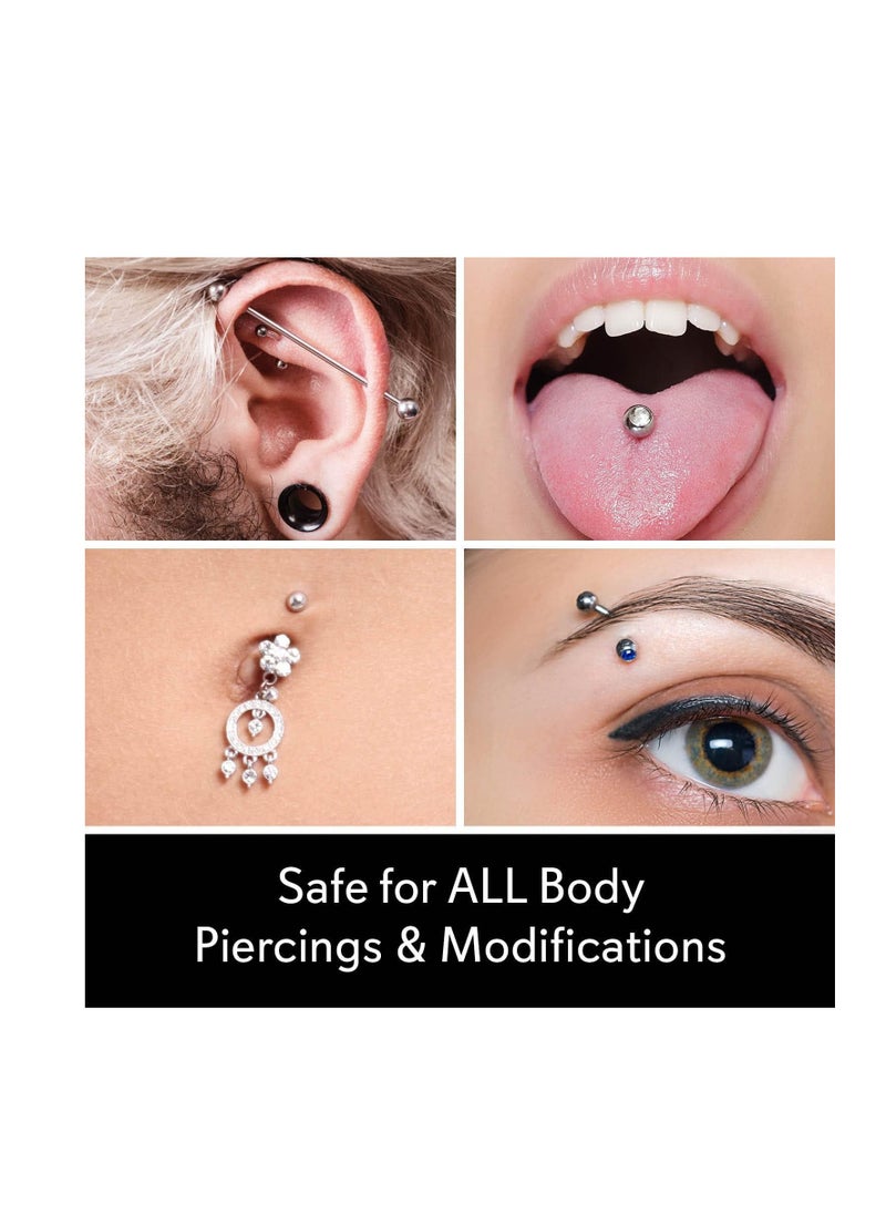 MediCleanse Sterile Saline Piercing Fine Mist Spray 7.5 Oz. All Natural, No Alcohol, Vegan Friendly, for Piercings and Tattoos - Made in USA  - Image 5