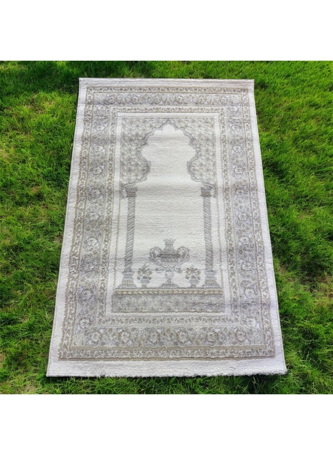  كوثر سجادة صلاة تركية، 80 × 120 سم، قماش ناعم، تصميم إسلامي - Image 4