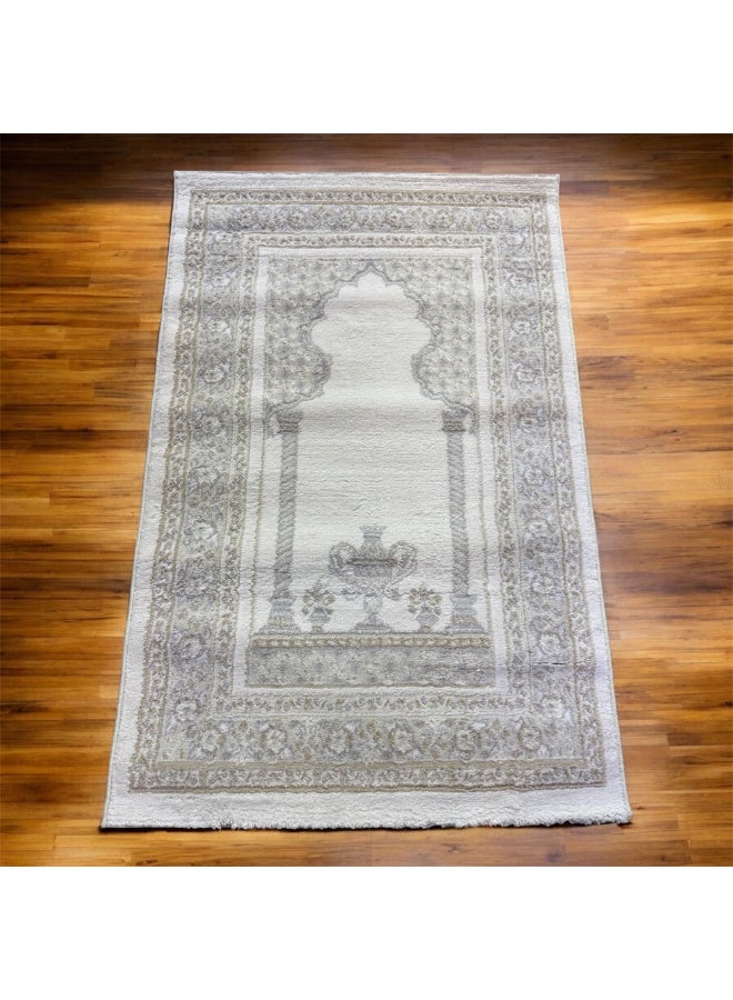  كوثر سجادة صلاة تركية، 80 × 120 سم، قماش ناعم، تصميم إسلامي - Image 2