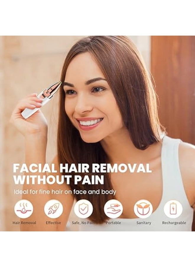 بلوليس مزيل شعر الوجه للنساء، جهاز إزالة شعر الحواجب والوجه 2 في 1 - Image 5