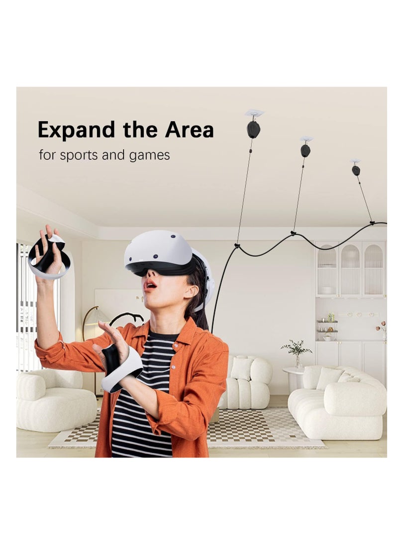 [نسخة برو] نظام إدارة كابلات Excefore VR - نظام بكرة سقف مكون من 6 قطع لنظارات Oculus Quest/Quest 2/Rift/Rift S/Valve Index/HTC Vive/Vive Pro/HP Reverb G2/PSVR أكسسوارات كابلات VR - Image 3