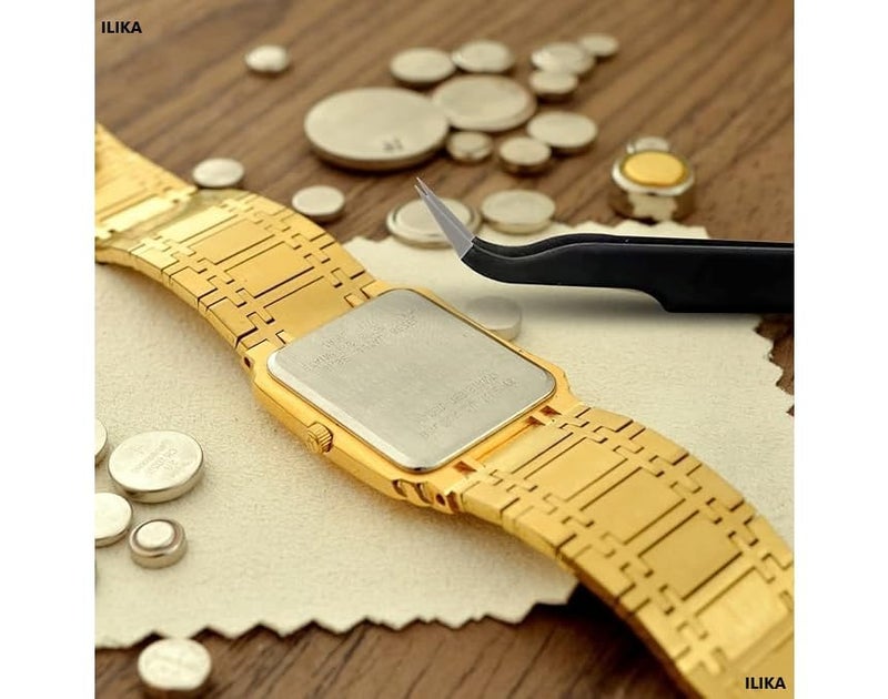 ILIKA طقم إصلاح الساعات - 187 قطعة مع أداة إزالة دبابيس الساعات، أدوات إزالة الغطاء الخلفي، أداة إزالة الحزام، استبدال البطارية، أدوات قياس الحزام - Image 5