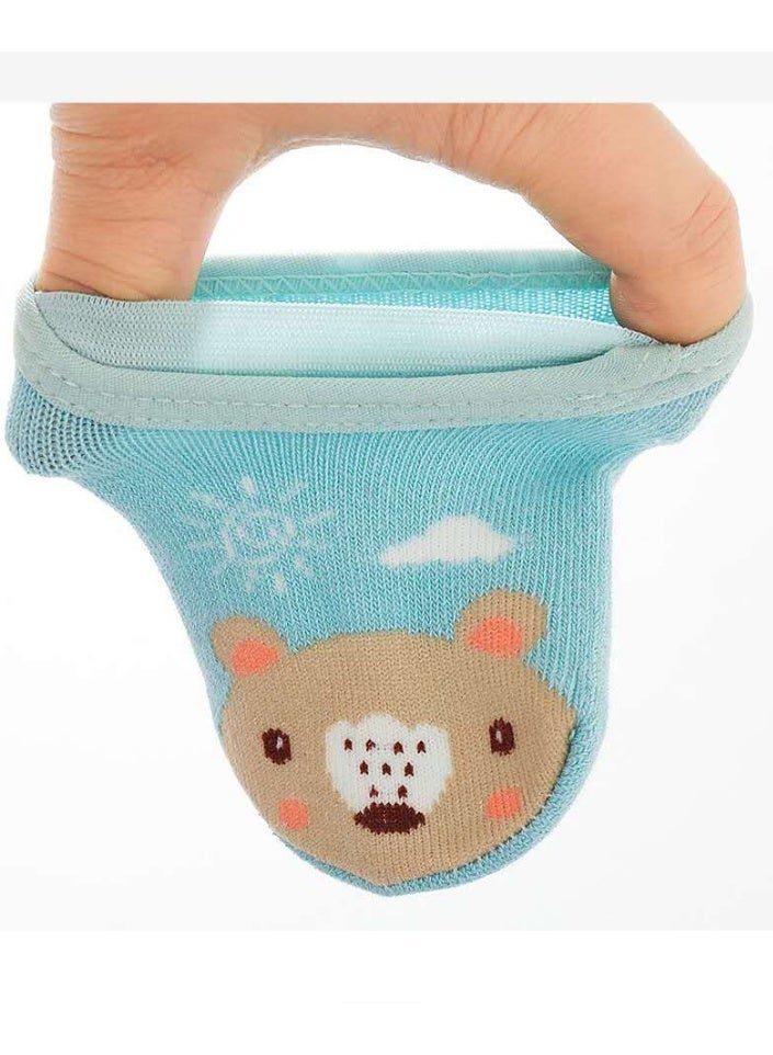 6 pairs of pure cotton non-slip socks for male and female infants and toddlers, anti-slip toddler socks, anti-slip floor socks, suitable for male and female babies 0-36 months - Image 5