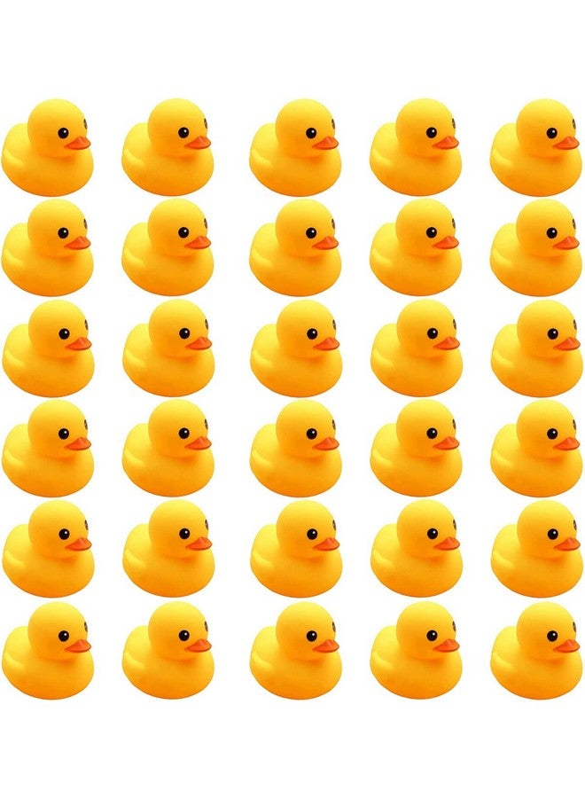 CICITOYWO Yellow Rubber Ducks, 30pcs Preschool Small Bath Toys Bathtub Floating Squeaky Duckies Gift for Baby Shower Infants Kids Toddler Party Decoration (Small) - Image 1