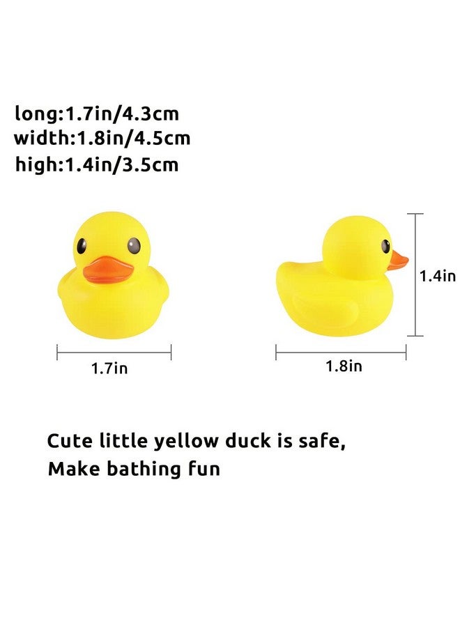 CICITOYWO Yellow Rubber Ducks, 30pcs Preschool Small Bath Toys Bathtub Floating Squeaky Duckies Gift for Baby Shower Infants Kids Toddler Party Decoration (Small) - Image 2
